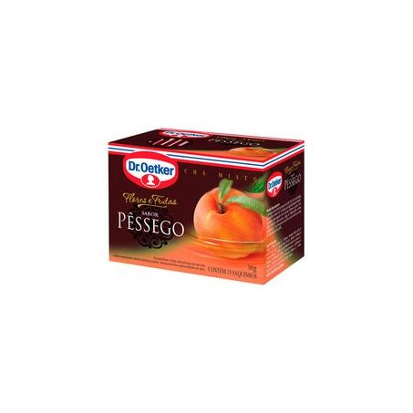 Chá Dr Oetker Flores E Frutas Sabor Pêssego Caixa 15 Sachês 30G
