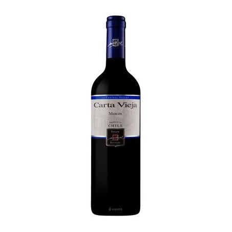 Vinho chileno carta vieja merlot 1lt