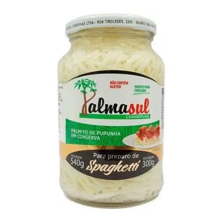 Palmito pupunha Palmasul spaghetti 300g