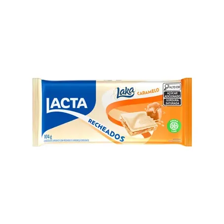 Chocolate Branco Lacta Caramelo Laka 104g