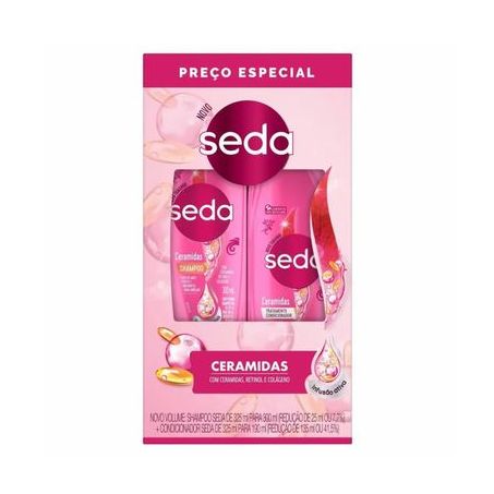 Shampoo condicionador seda 300/190ml ceramidas