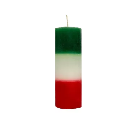 VELA 7 DIAS INCOVEL VERM/BRANCA/VERDE 340G