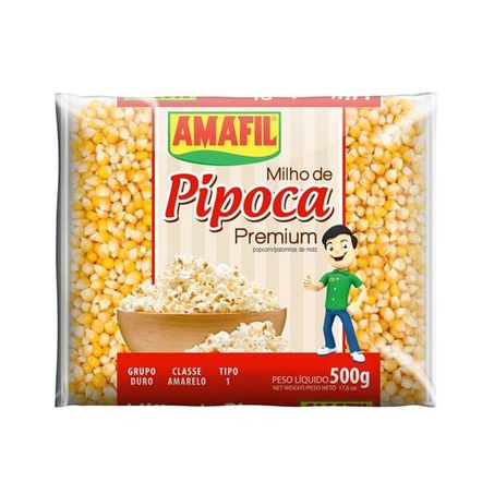 Milho pipoca amafil 500g premium