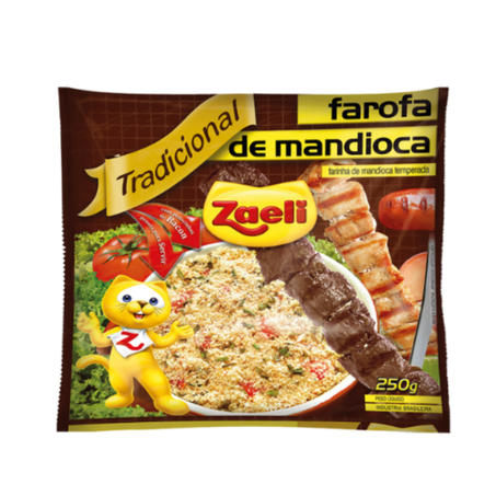 Farofa de mandioca zaeli tradicional 250g