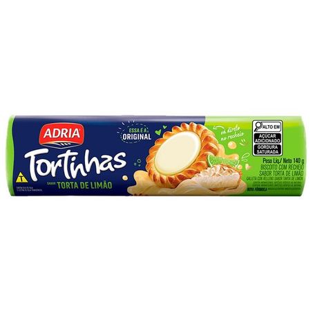 BISC.TORTINHAS ADRIA 140G TORTINHA LIMAO CX 50.0