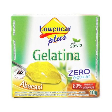 GELATINA LOWÇUC STEVIA PLUS ABACAXI 10G