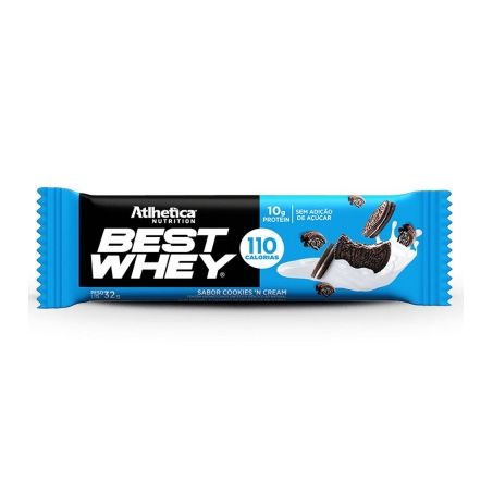 Barra Atlhetica Protein 10g sabor Cookies N'Cream 32g