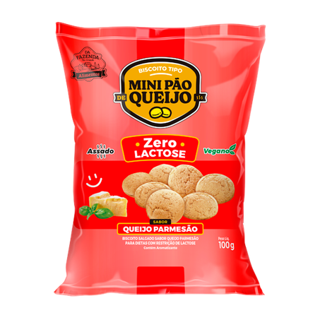 BISCOITO PÃO DE QUEIJO PARMESÃO 100G - BIOSOFT