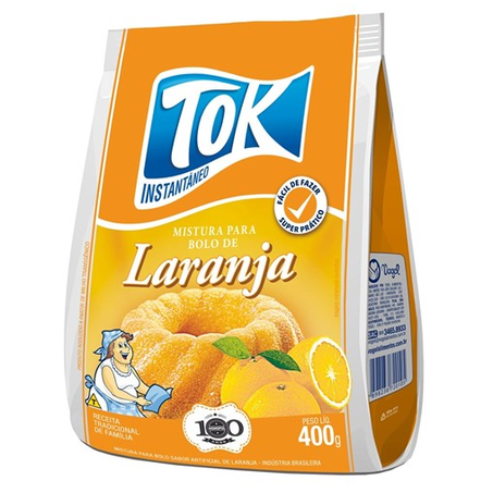 MISTURA BOLO TOK MONOPOL LARANJA 400G