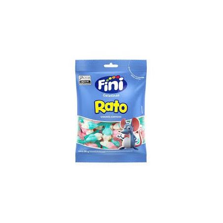 Bala fini gelatina rato 80g