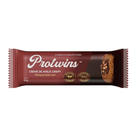 BARRA DE PROTEINA PROTWINS CREME/AVELA CRISPY 60G