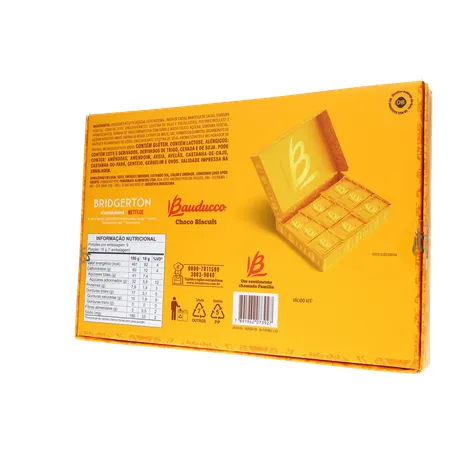 Biscoito Chocolate ao Leite Bridgerton Bauducco Ch 360-21