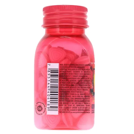 Bala mentos kiss sour sem açúcar morango 38g 360-25
