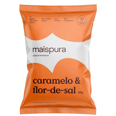 Pipoca Caramelo e Flor de Sal Mais Pura 100G