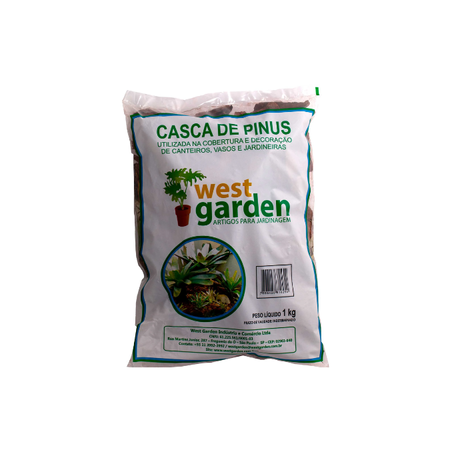 CASCA DE PINUS WEST GARDEN 1KG