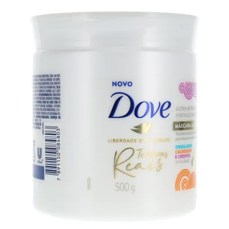 Máscara de Tratamento Texturas Reais Ondulados, Cacheados e Crespos Azeite de Oliva Dove 500G 360-30