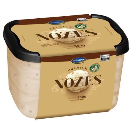Sorvete skinabon pote 2 l nozes premium