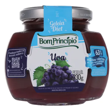 GELEIA BOM PRINC 230G DIET UVA  360-35