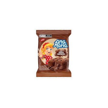 Bolinho ana maria triplo chocolate 70g
