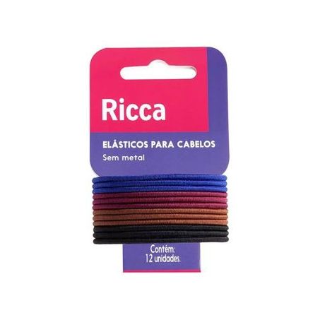 ELÁSTICO DE CABELO RICCA Winter SORTIDO CARTELA C/12UNID REF.2722