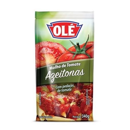 MOLHO TOMATE OLE 340G SACHET AZEITONA