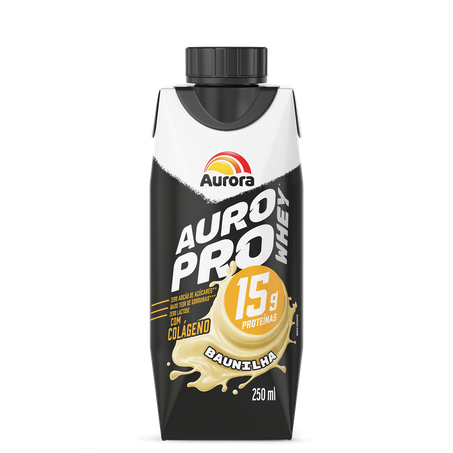 BEBIDA LÁCTEA AURORA AURO PRO WHEY BAUNILHA UHT 250ML