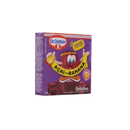Gelatina Dr Oetker Açaí Com Banana Caixa 20g 
  360-54