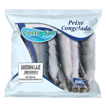 Sardinha Costa Sul Laje Filé Espalmado Pacote 800g 
 