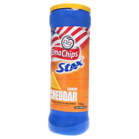 SALGADINHO E CHIPS STAX CHEDDAR 156G 360-3
