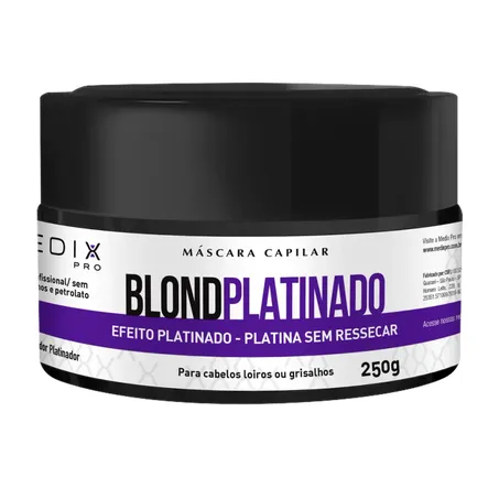 Máscara Medix Pro Capilar Matizadora Blond Platinado 250g 
 
