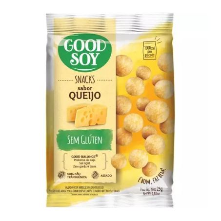 SNACKS GOOD SOY 25G S/LACT.GLUTEN QUEIJO