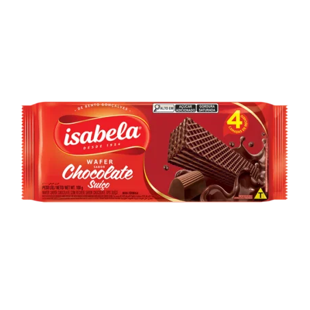 WAFER ISABELA CHOCOLATE SUIÇO 100G