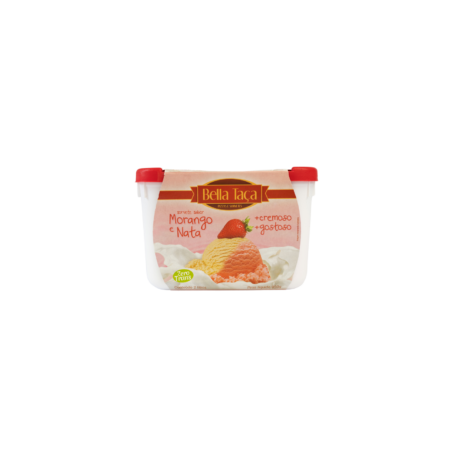 Sorvete bela taça morango e nata 2lt