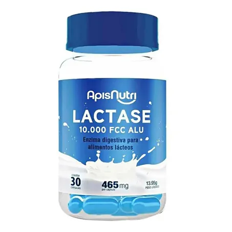 LACTASE 10.000 FCC 465MG 30 CAPS - APISNUTRI