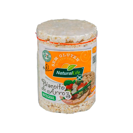 BISCOITO DE ARROZ INTEGRAL 80G