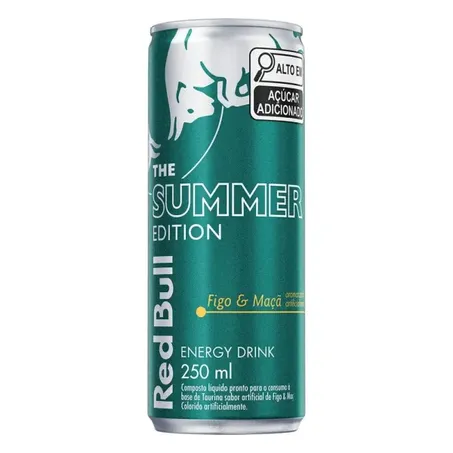 Bebida energética summer figo e maça red bull 250ml