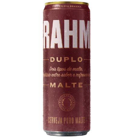 Cerveja latao 473ml brahma duplo malte