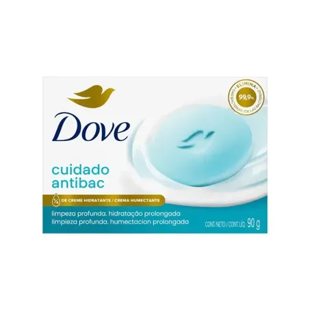 Sabonete Barra Dove  Antibacteriano Cuida & Protege Caixa 90gr