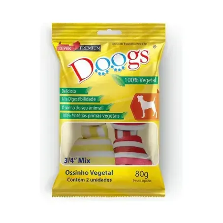 Osso Caes Doogs 34 80g Colorido