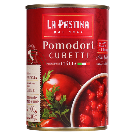 Tomate em Cubos La Pastina Lata 400G