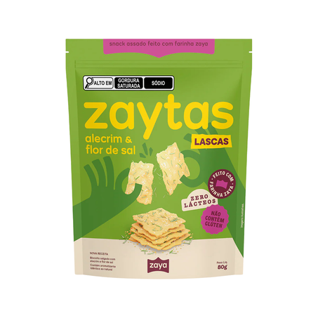 SNACK ALECRIM FLOR SAL 80G - ZAYA