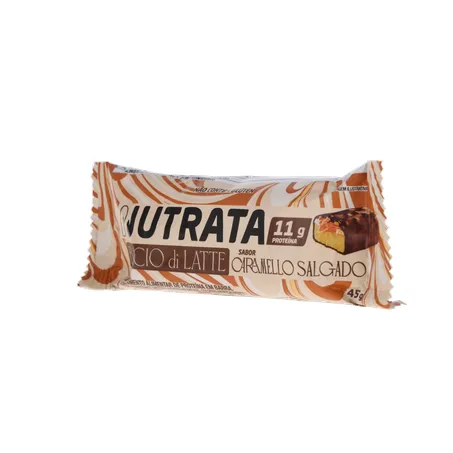 BARRA DE PROTEÍNA NUTRATA BACIO DI LATTE CARAMELO SALGADO 45G 360-4
