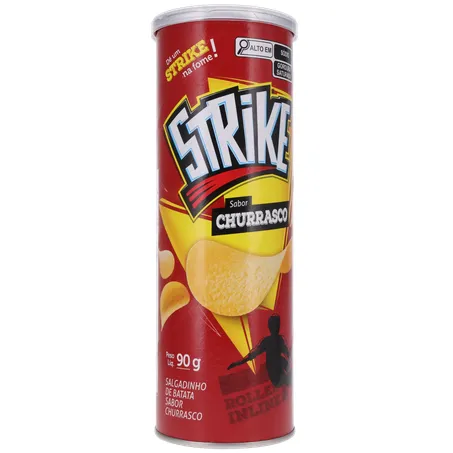 SALGADINHO BATATA STRIKE CHURRASCO POTE 90G 360-35