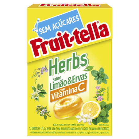 BALA FRUIT TELLA LIMAO & ERVAS 25,2GR