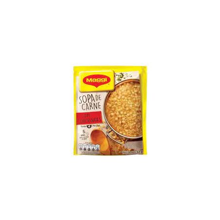 Sopa carne com conchinhas maggi pacote 63g