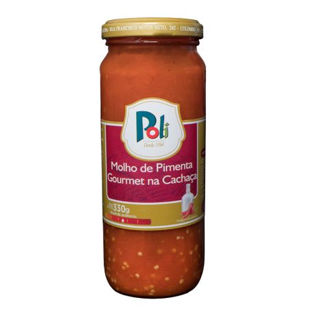 Molho Poli Pimenta Na Cachaca 330g Gourmet