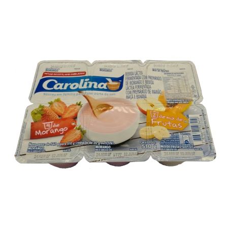Beb.Lactea Polpa Carolina 510g Mor/Sal.Frutas