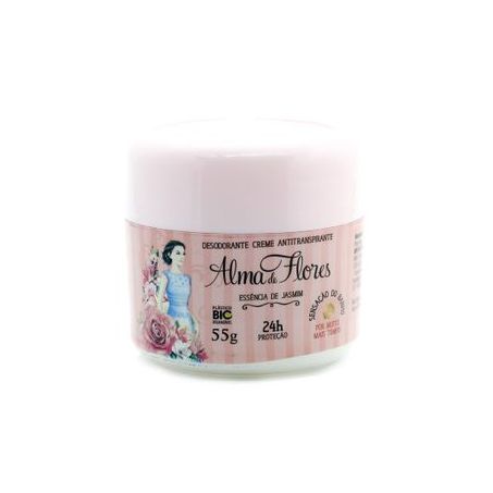 Desodorante creme alma de flores 55g jasmim