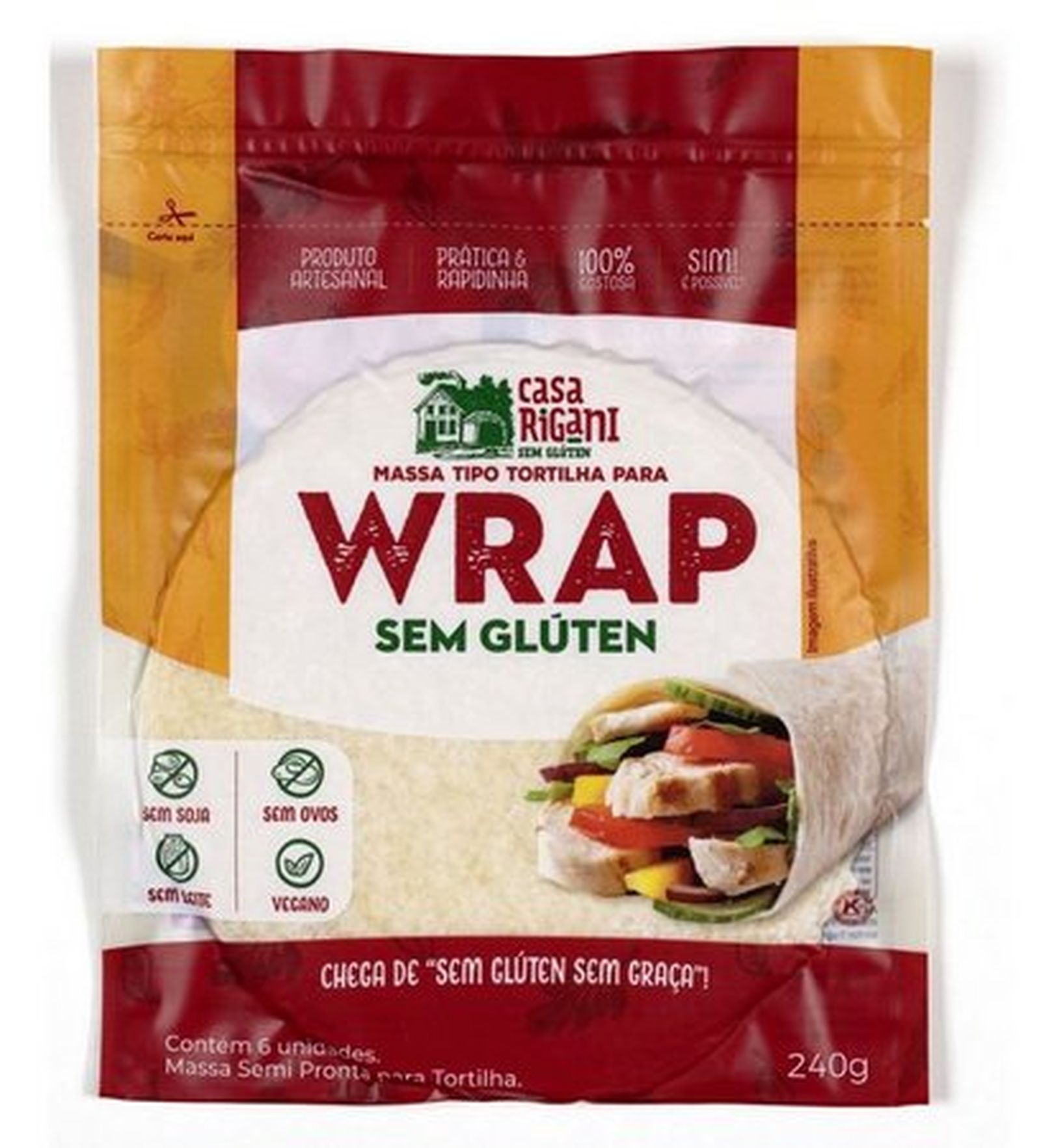 Wrap Sem Gluten Rigani 240g