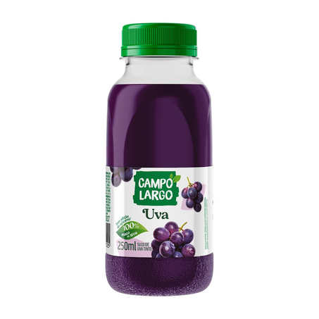 Suco Campo Largo 250ml - Uva - Pet